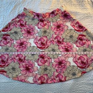 GNW Pink Floral A-Line Skirt